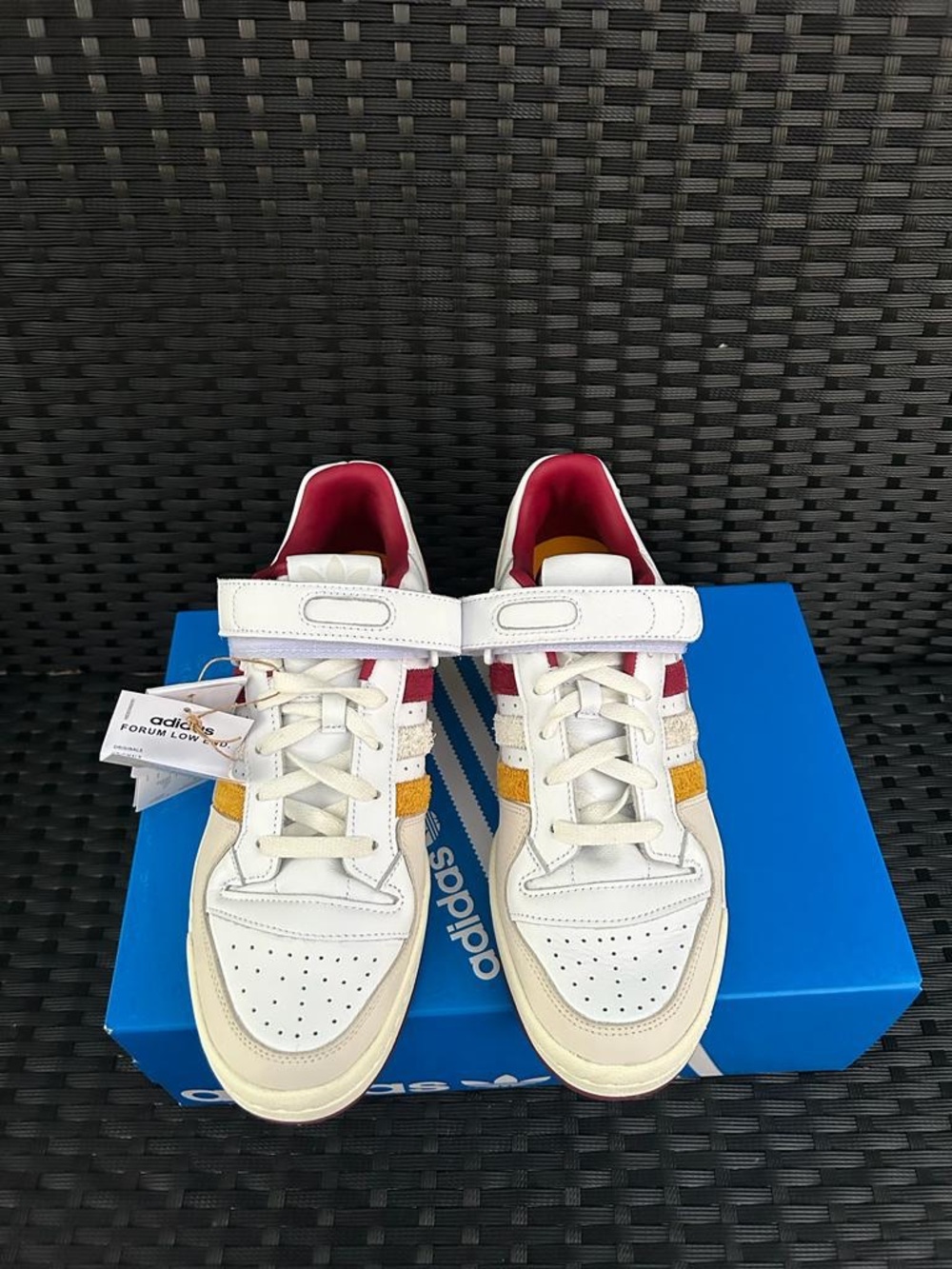 ADIDAS FORUM LOW X END VARSITY - BURGUNDY SIZE 9.5